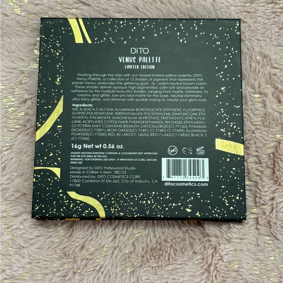 DITO COSMETICS limited edition venus 12 shade palette - Picture 3 of 4